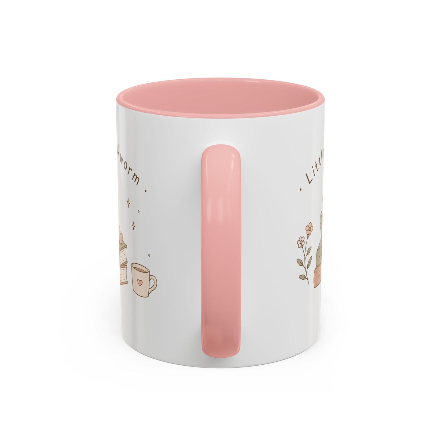 Coffee Mug — "Little Bookworm" Cute Reading Worm Stack
