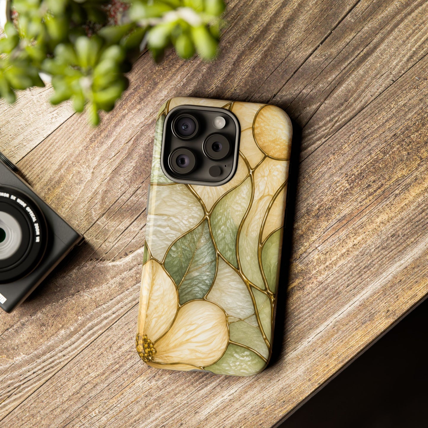 Sage & Sun Floral Stained Glass Tough Phone Case — Floral Protection