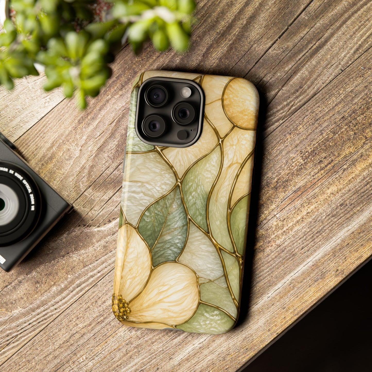 Sage & Sun Floral Stained Glass Tough Phone Case — Floral Protection