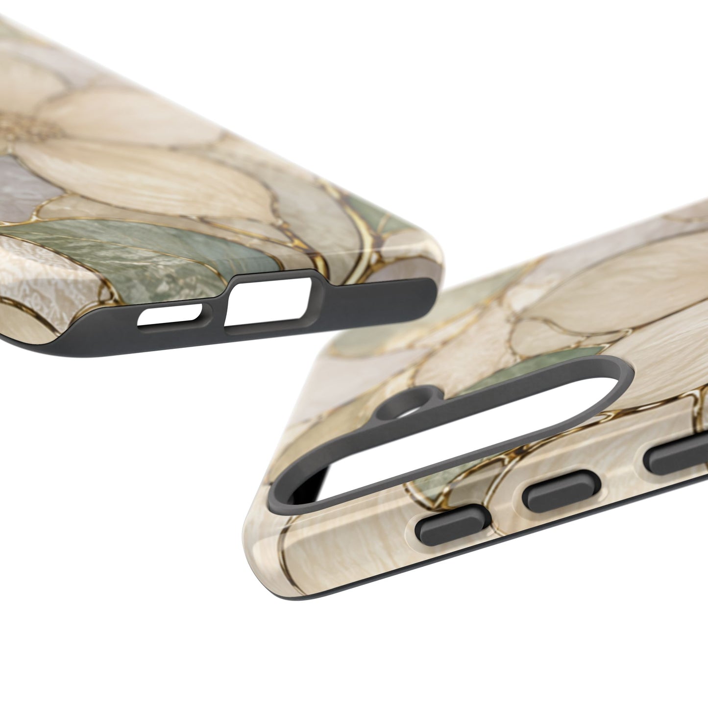 Ivory Bloom White Floral Tough Case - Stained Florals Collection Phone Case