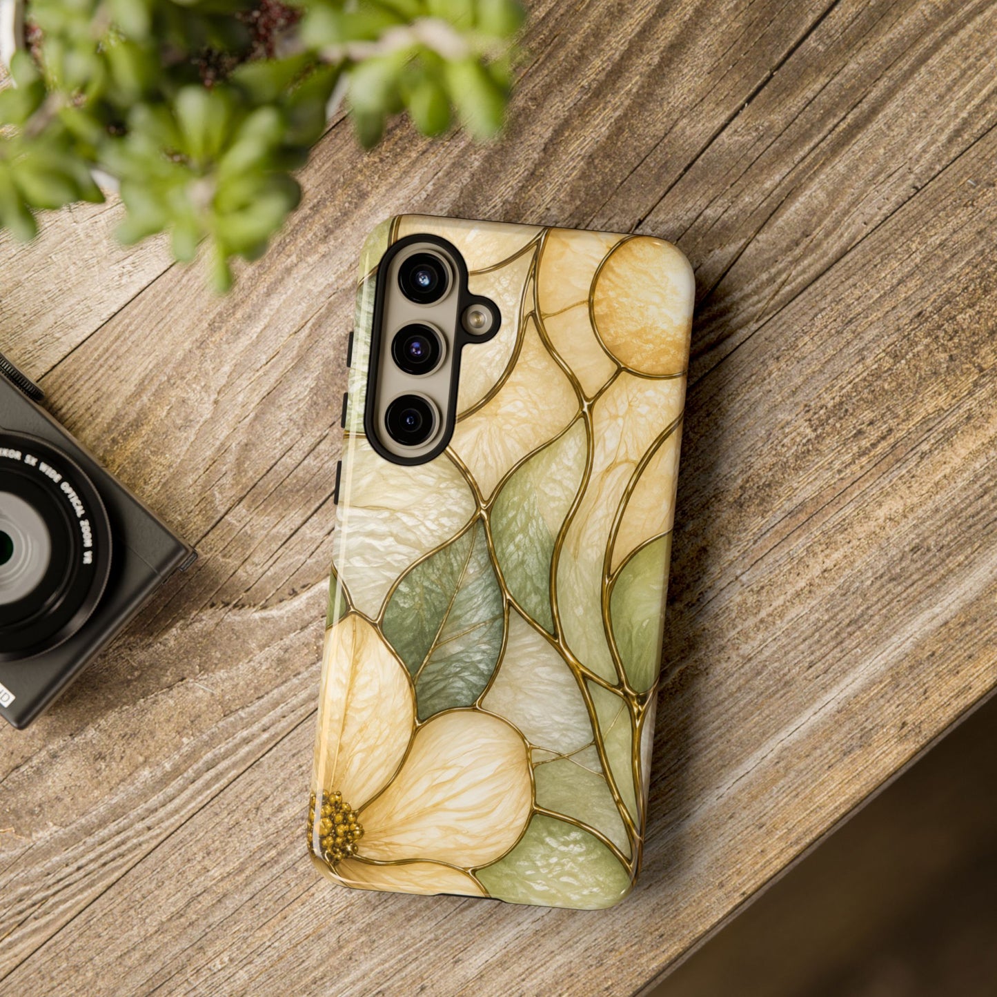 Sage & Sun Floral Stained Glass Tough Phone Case — Floral Protection