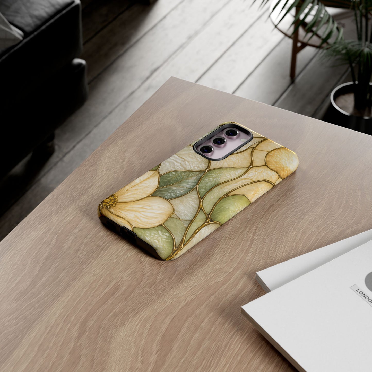 Sage & Sun Floral Stained Glass Tough Phone Case — Floral Protection