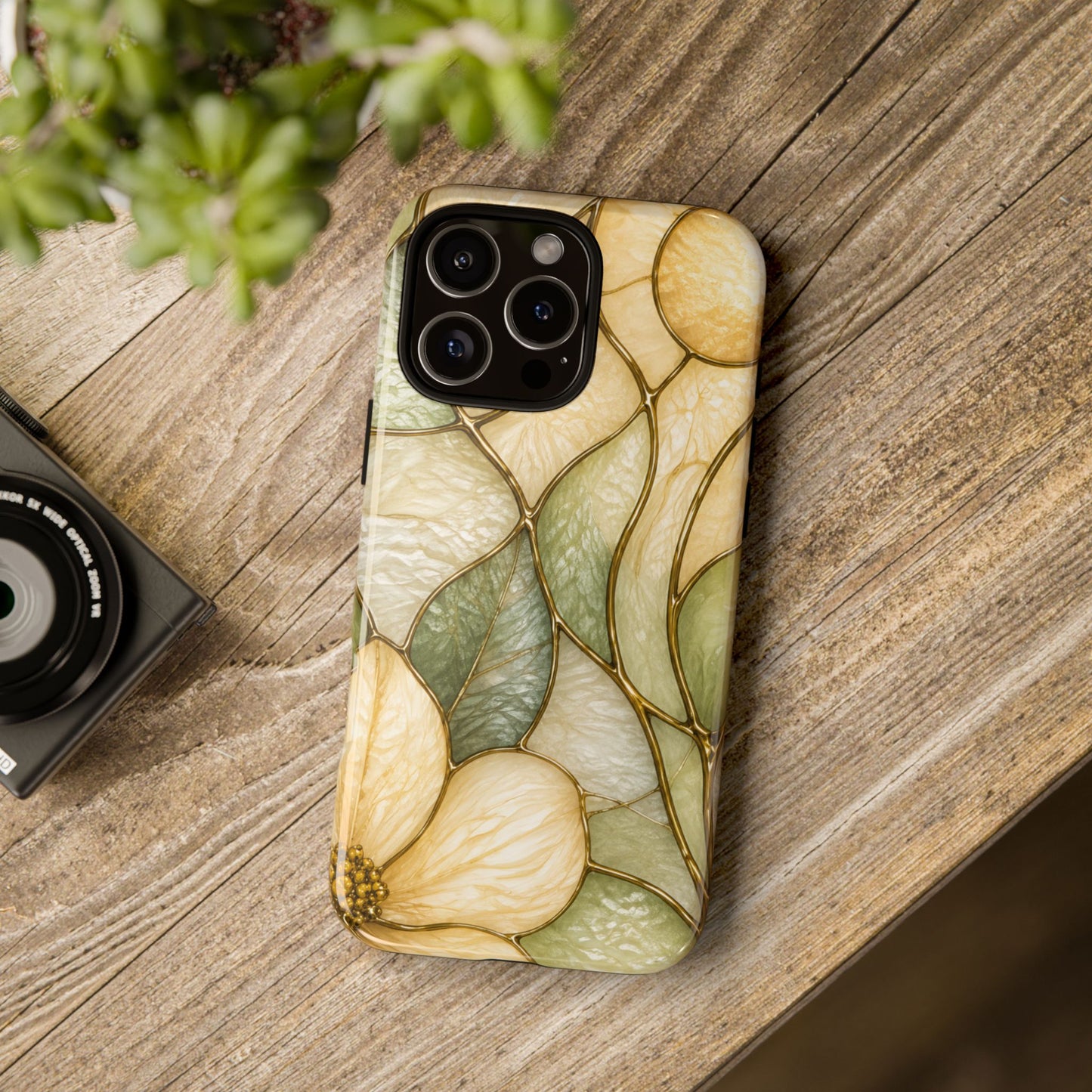 Sage & Sun Floral Stained Glass Tough Phone Case — Floral Protection