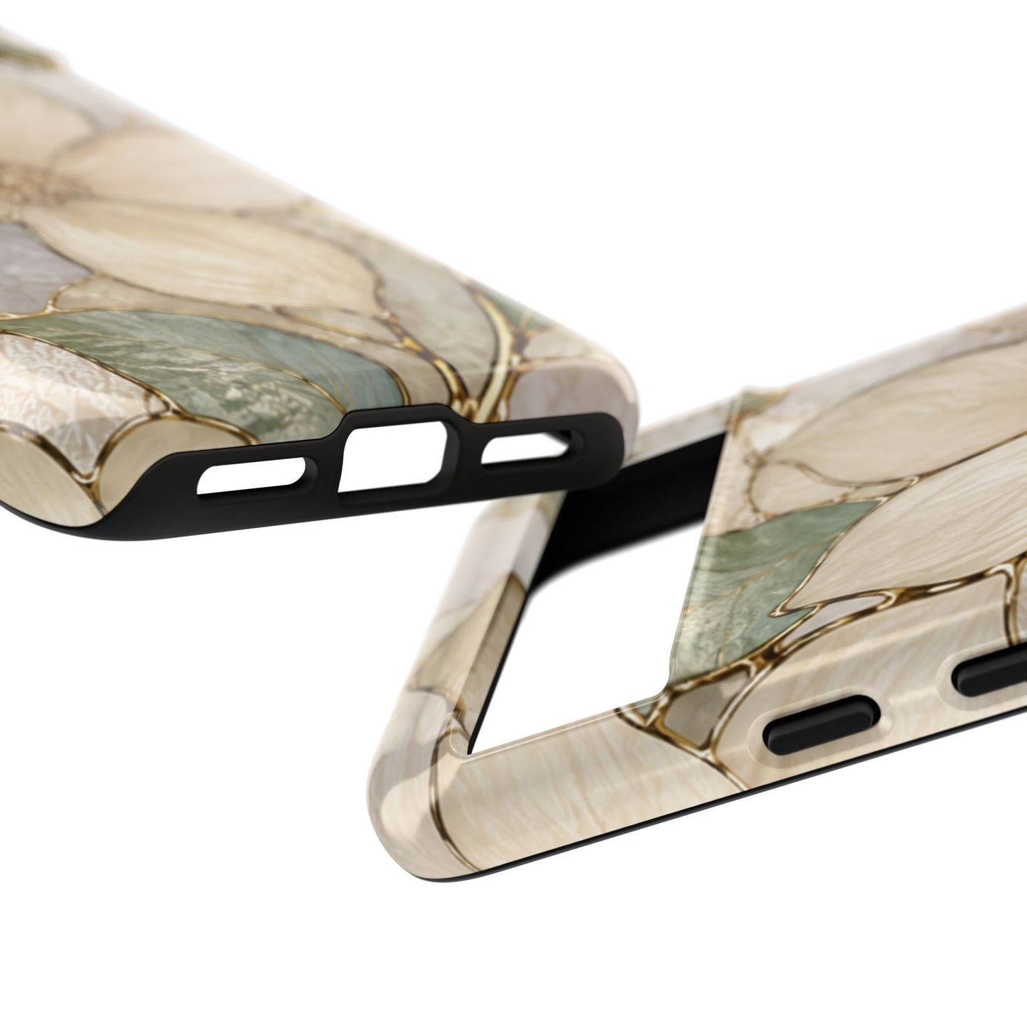 Ivory Bloom White Floral Tough Case - Stained Florals Collection Phone Case