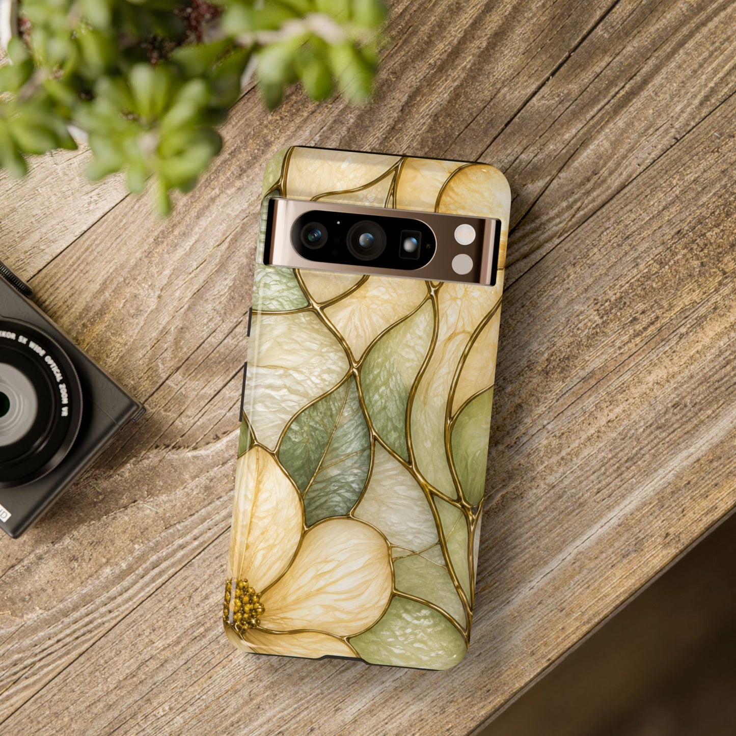 Sage & Sun Floral Stained Glass Tough Phone Case — Floral Protection