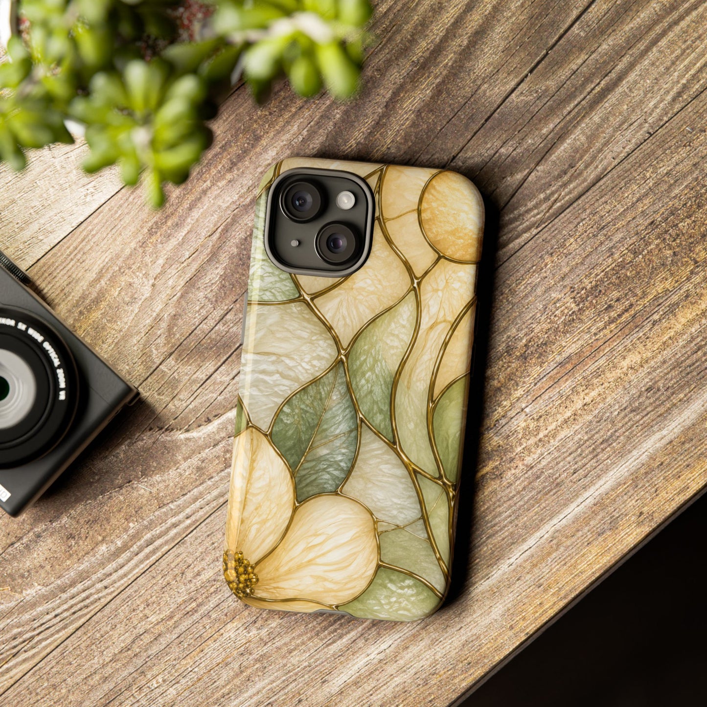 Sage & Sun Floral Stained Glass Tough Phone Case — Floral Protection