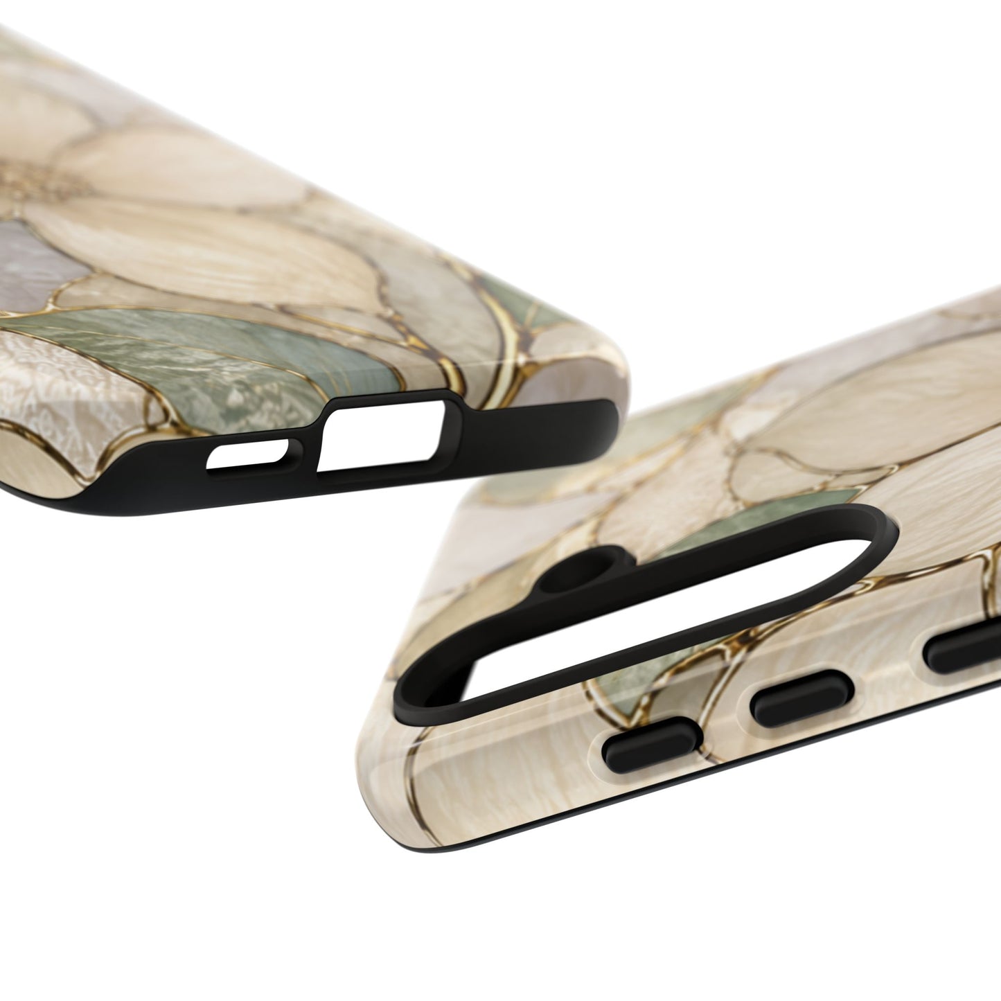 Ivory Bloom White Floral Tough Case - Stained Florals Collection Phone Case