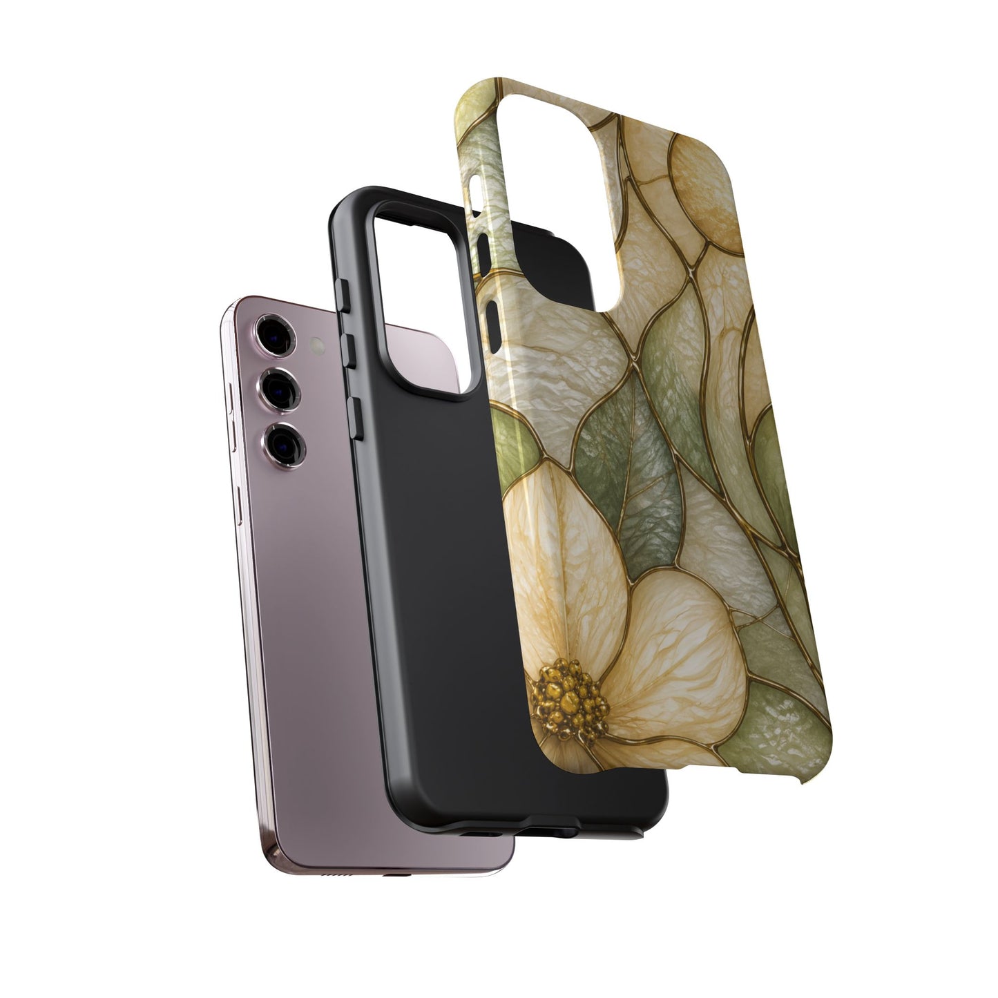 Sage & Sun Floral Stained Glass Tough Phone Case — Floral Protection