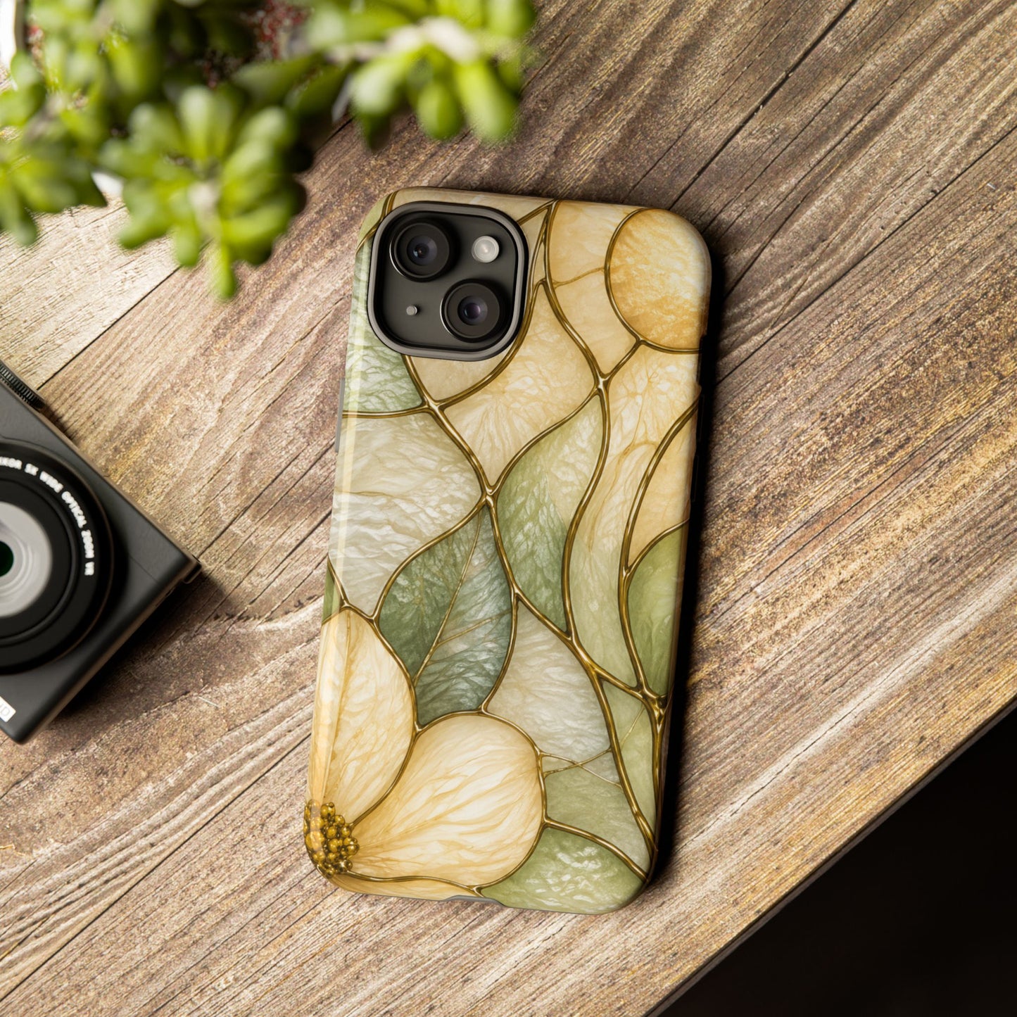 Sage & Sun Floral Stained Glass Tough Phone Case — Floral Protection