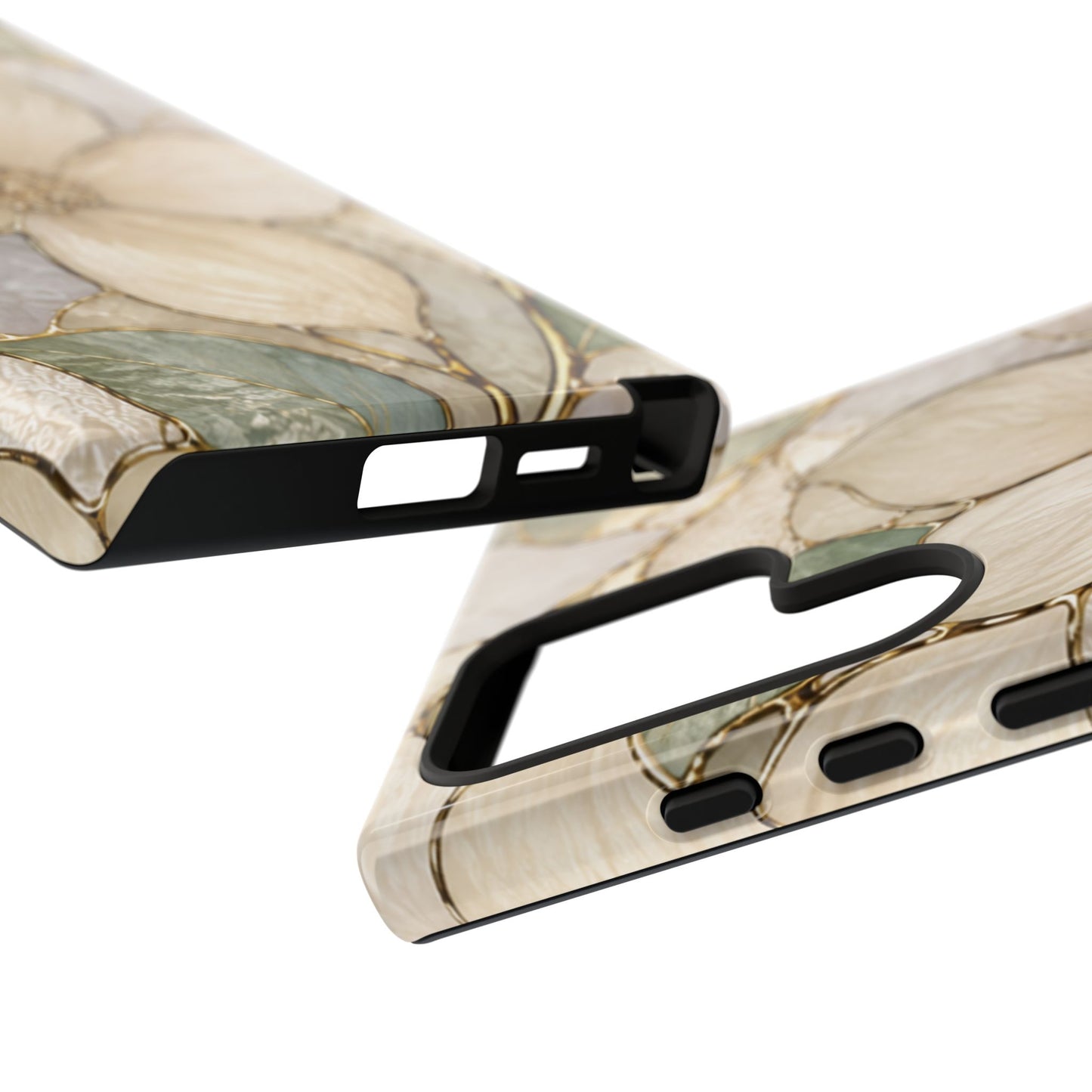 Ivory Bloom White Floral Tough Case - Stained Florals Collection Phone Case