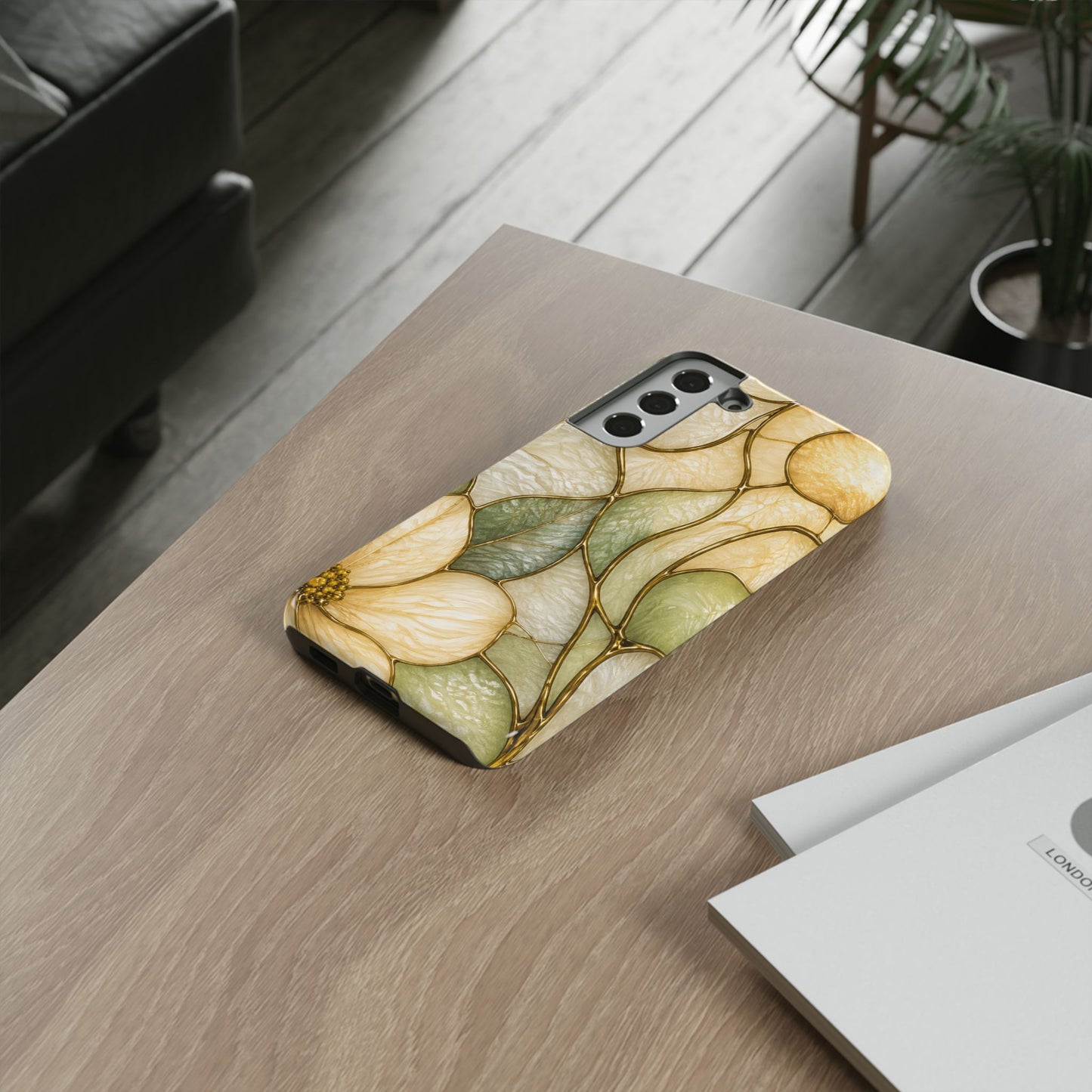 Sage & Sun Floral Stained Glass Tough Phone Case — Floral Protection