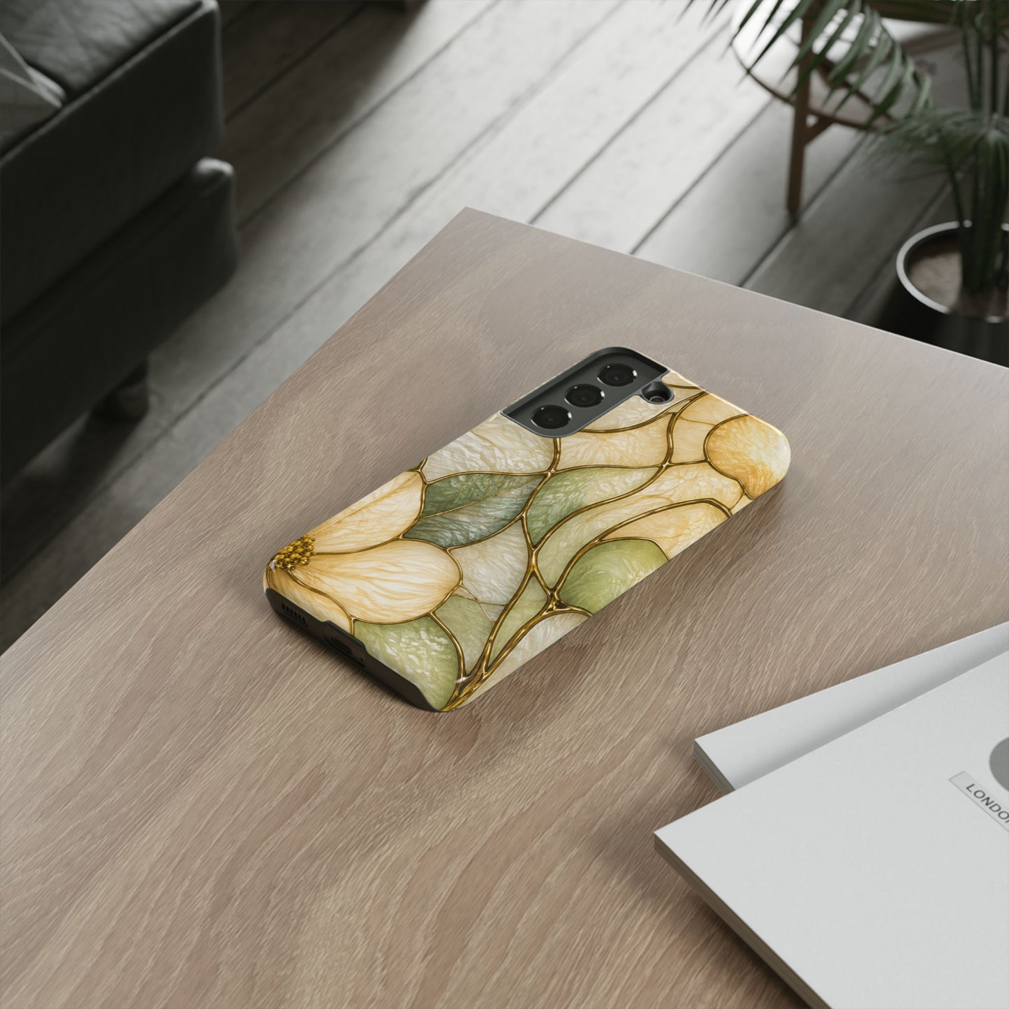 Sage & Sun Floral Stained Glass Tough Phone Case — Floral Protection