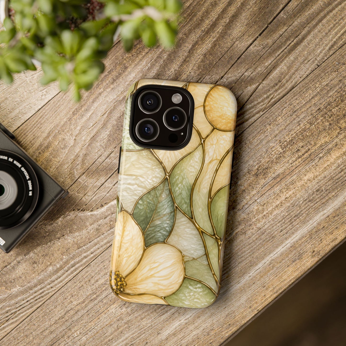 Sage & Sun Floral Stained Glass Tough Phone Case — Floral Protection