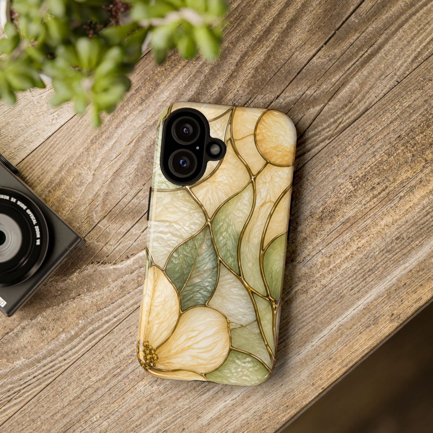 Sage & Sun Floral Stained Glass Tough Phone Case — Floral Protection
