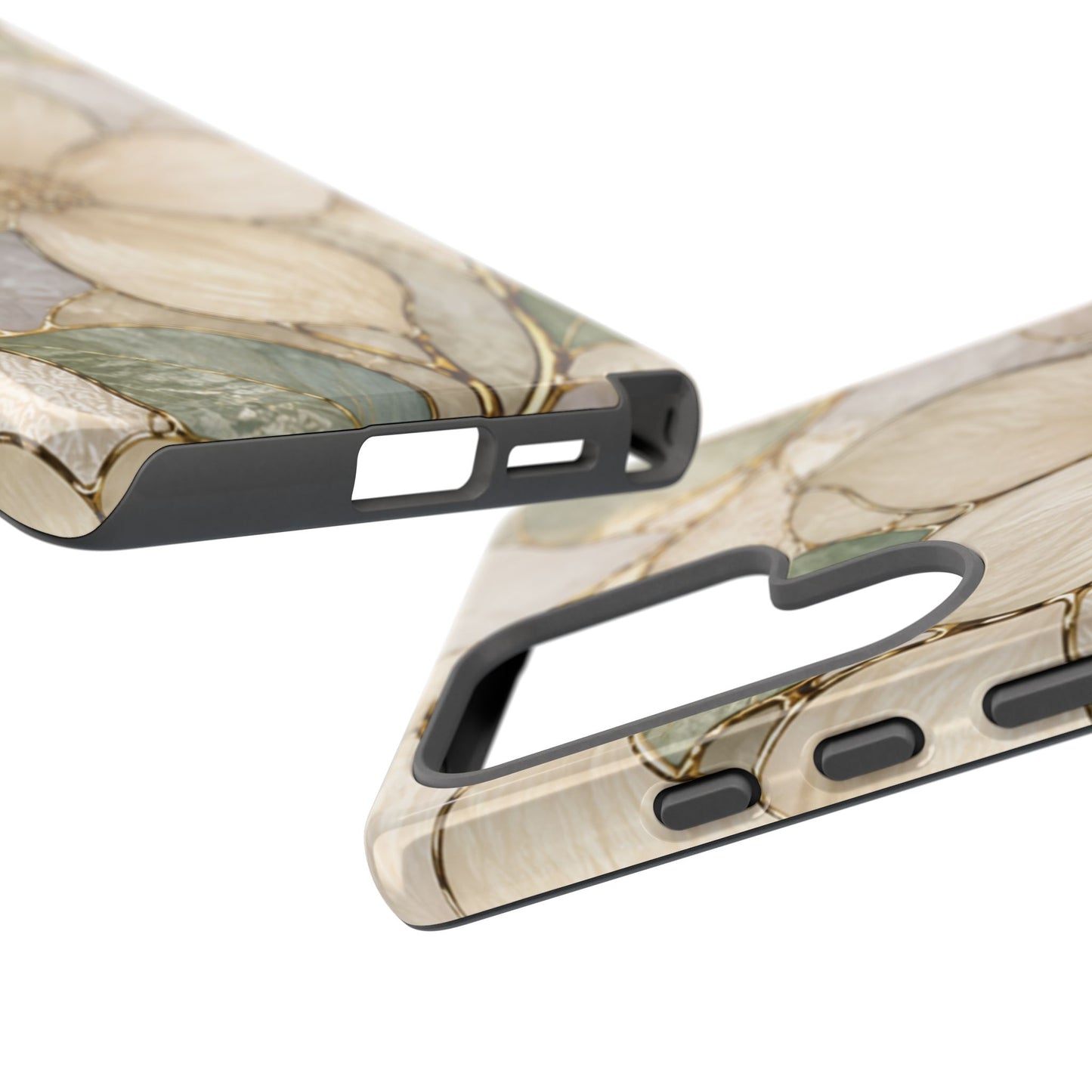 Ivory Bloom White Floral Tough Case - Stained Florals Collection Phone Case