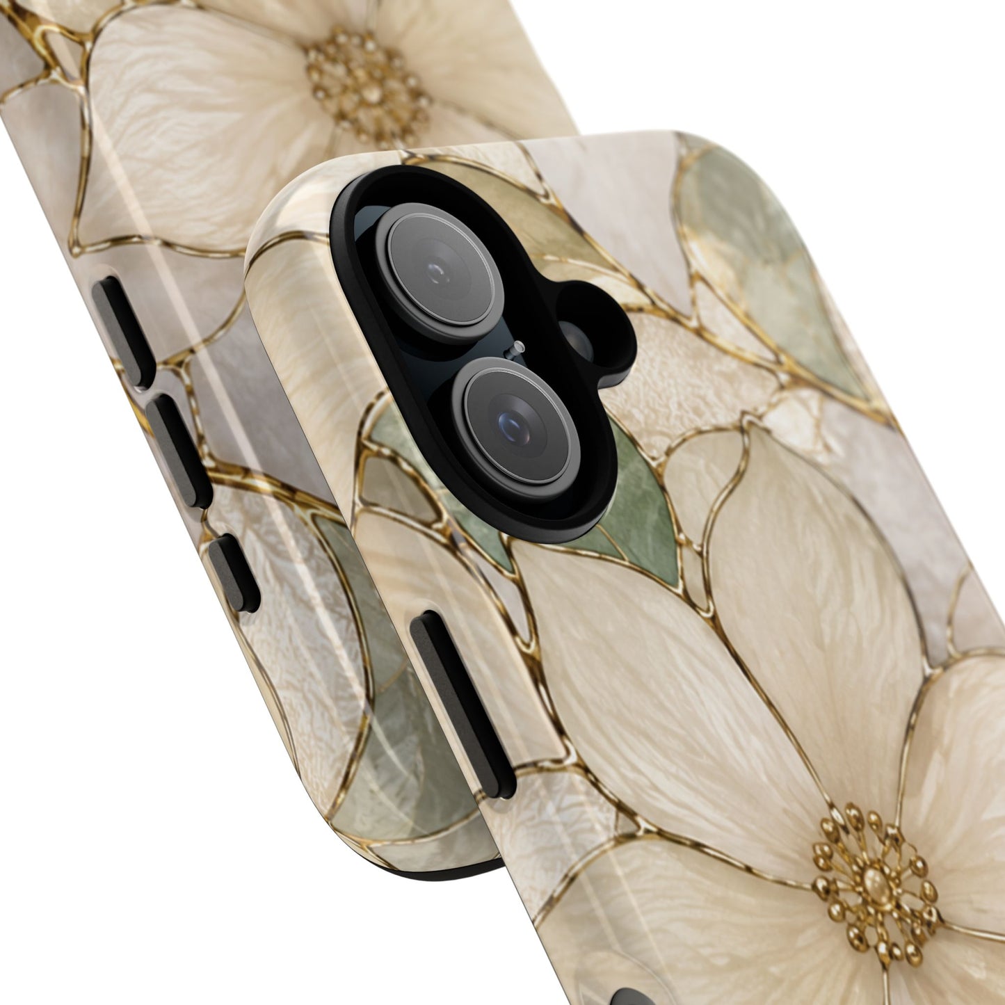 Ivory Bloom White Floral Tough Case - Stained Florals Collection Phone Case