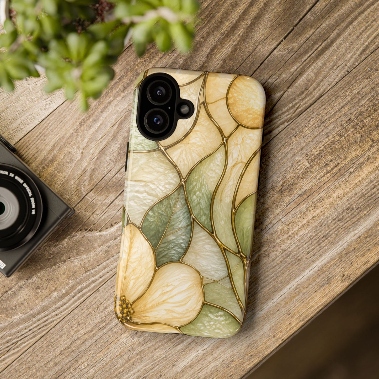 Sage & Sun Floral Stained Glass Tough Phone Case — Floral Protection