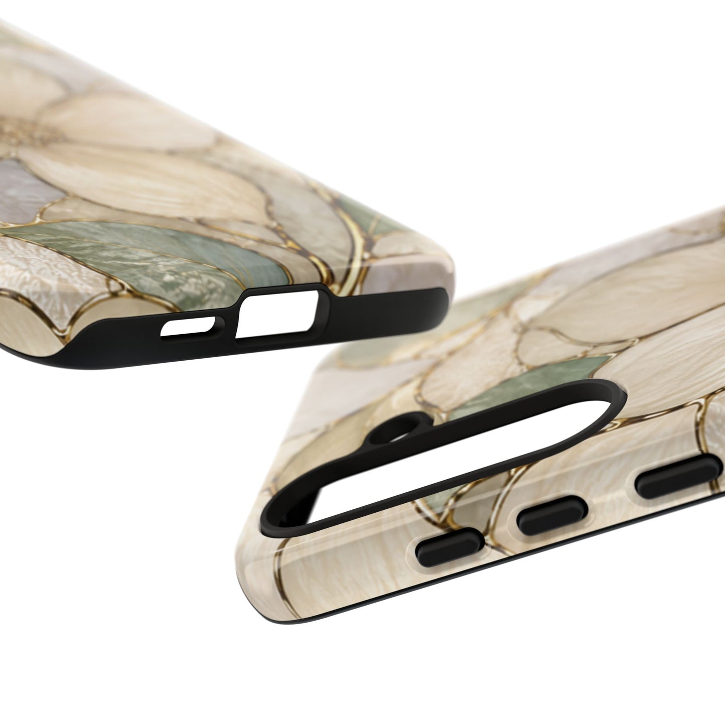 Ivory Bloom White Floral Tough Case - Stained Florals Collection Phone Case