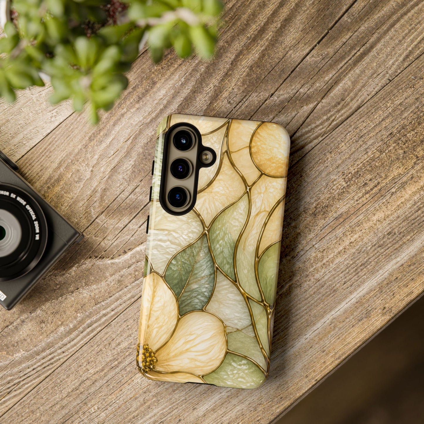Sage & Sun Floral Stained Glass Tough Phone Case — Floral Protection