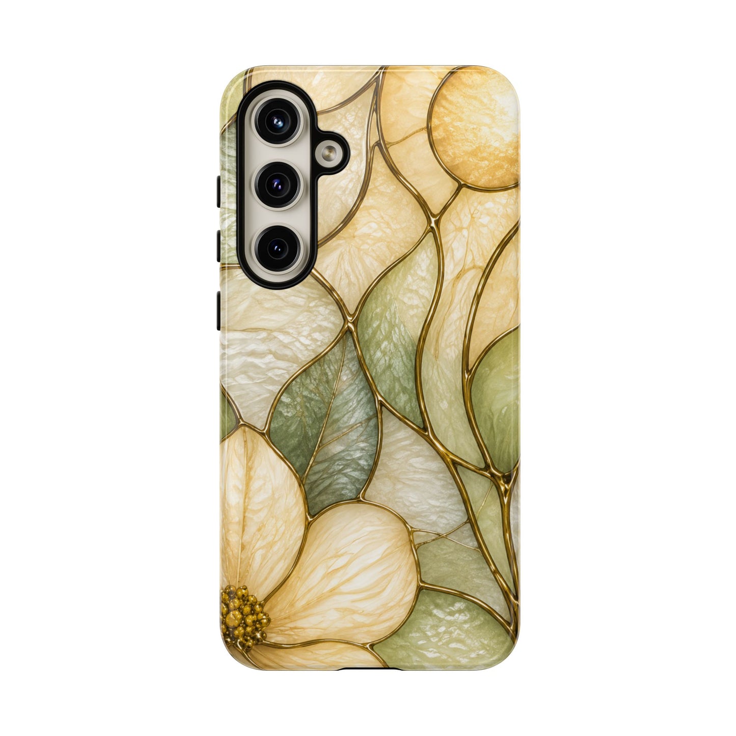 Sage & Sun Floral Stained Glass Tough Phone Case — Floral Protection