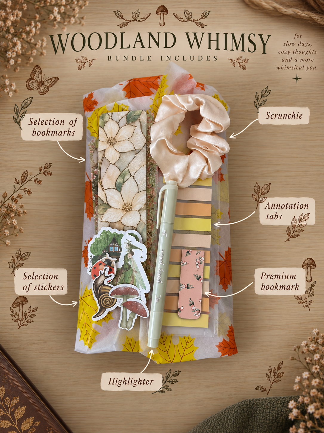 Woodland whimsy blind date with a book