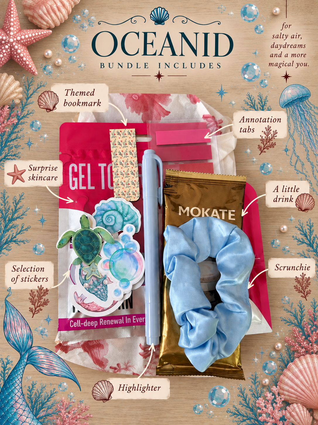 Oceanid blind date with a book (mermaid themed)