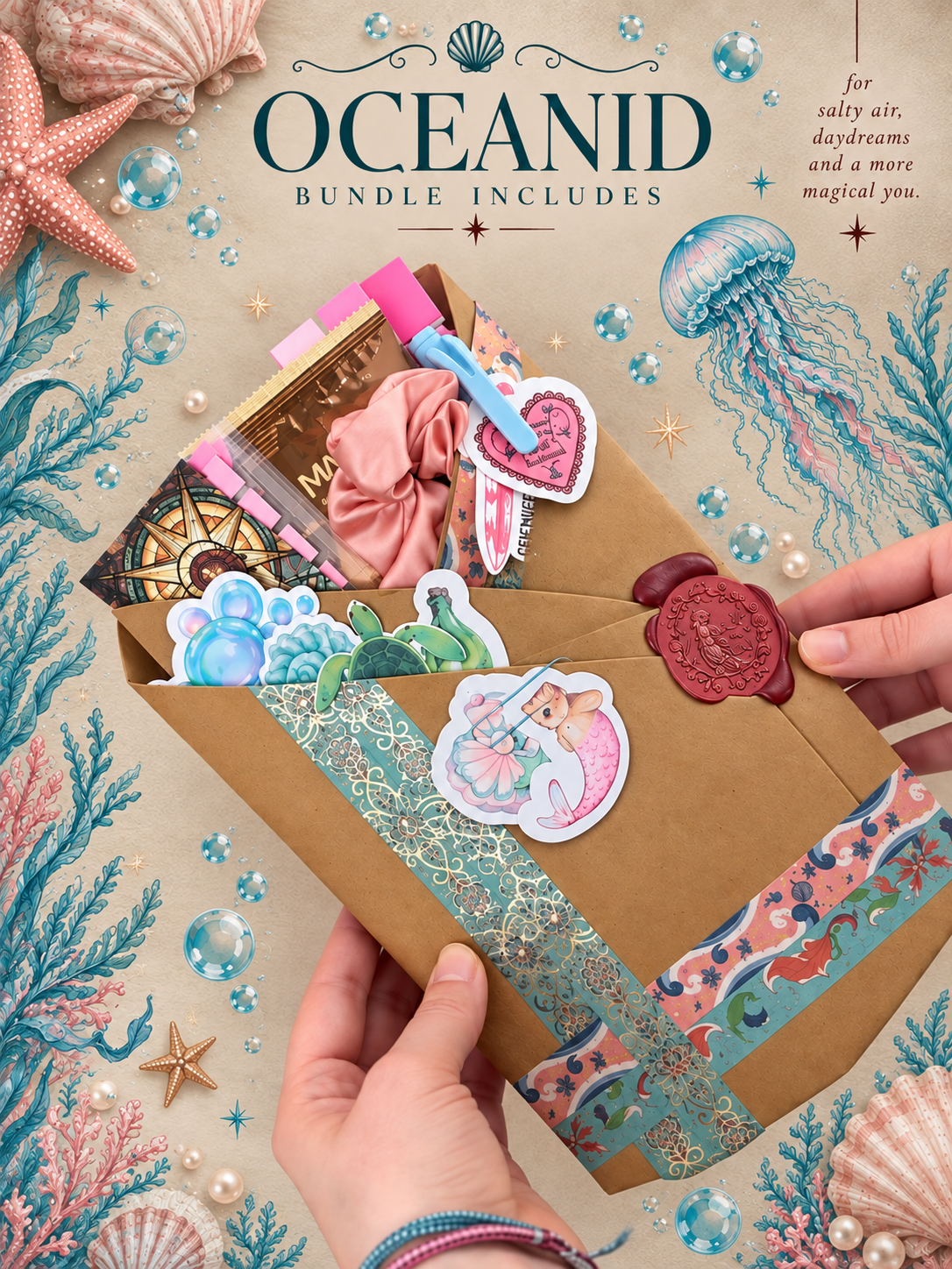 Oceanid blind date with a book (mermaid themed)