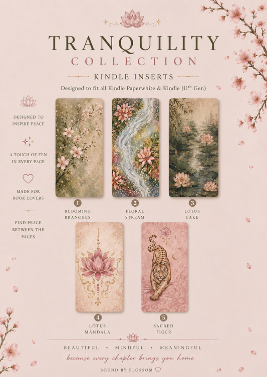Kindle Inserts- Tranquility Collection