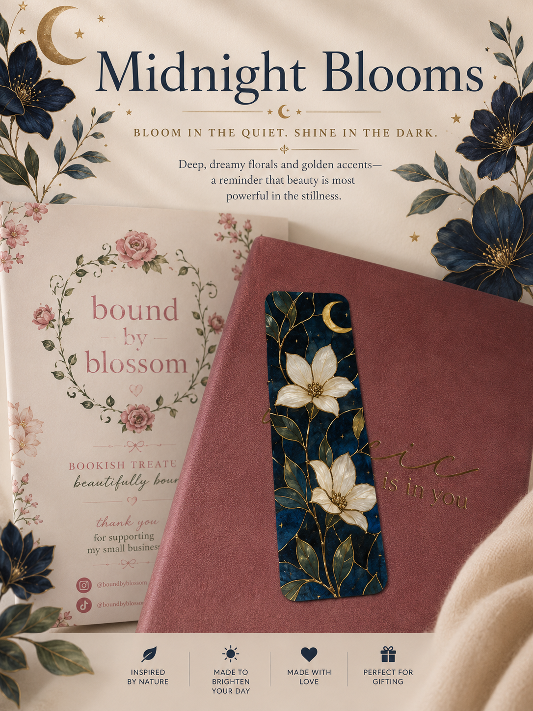 Bookmark - Stained Floral
